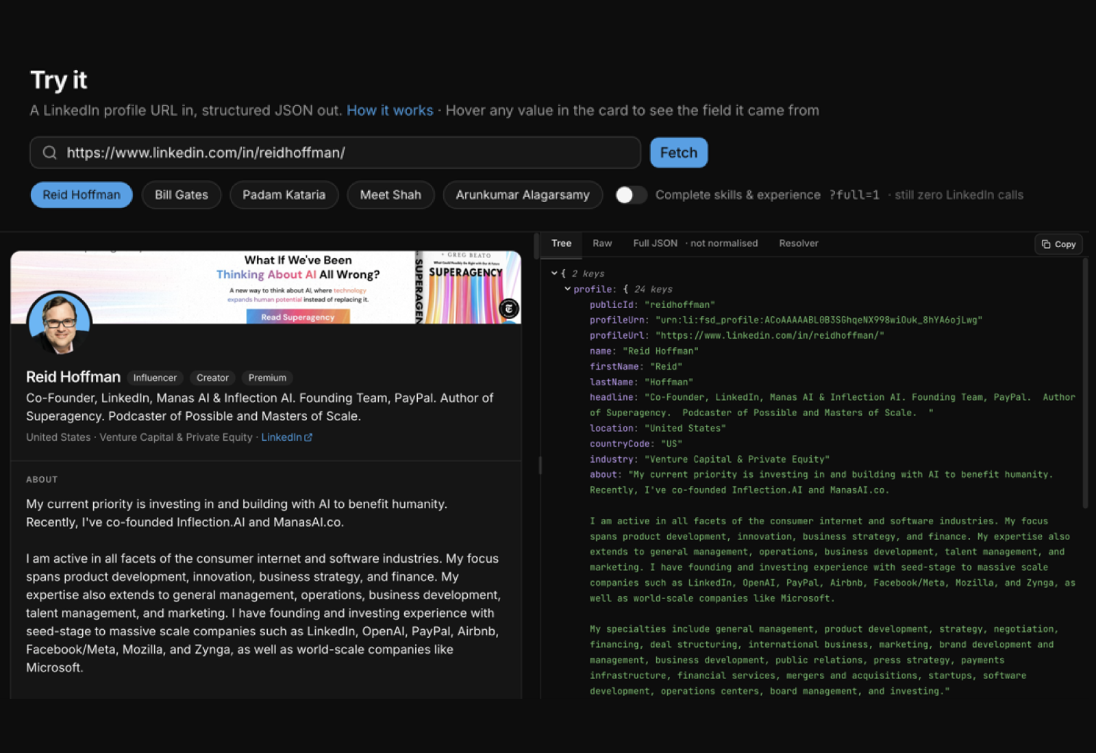 Reverse Engineer LinkedIn API Tool